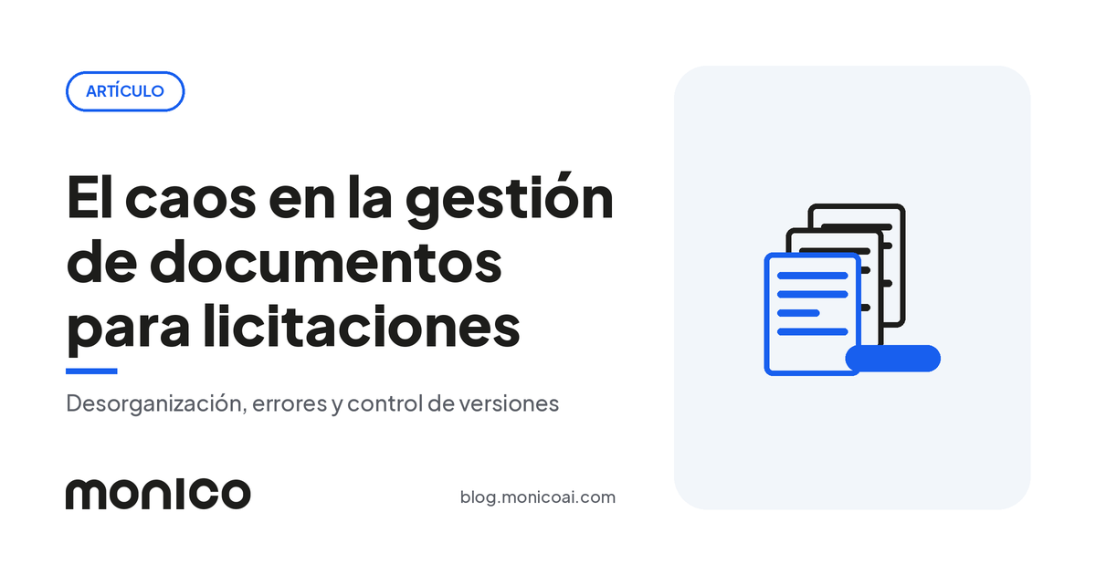 El Caos en la Gestión de Documentos para Licitaciones: Desorganización, Errores y Falta de Control de Versiones